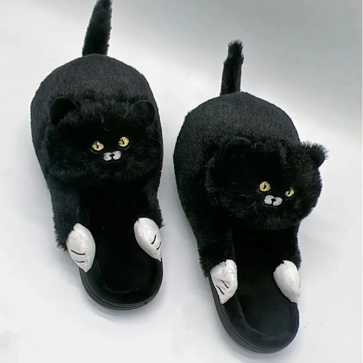 Kawaii Cat Winter Slippers for Women &amp; Men
