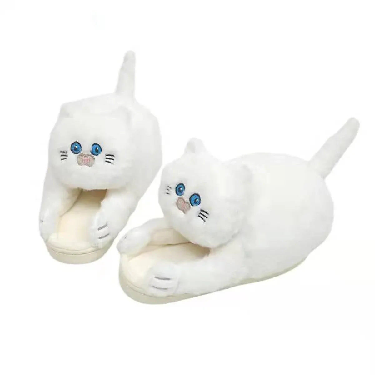 Kawaii Cat Winter Slippers for Women &amp; Men