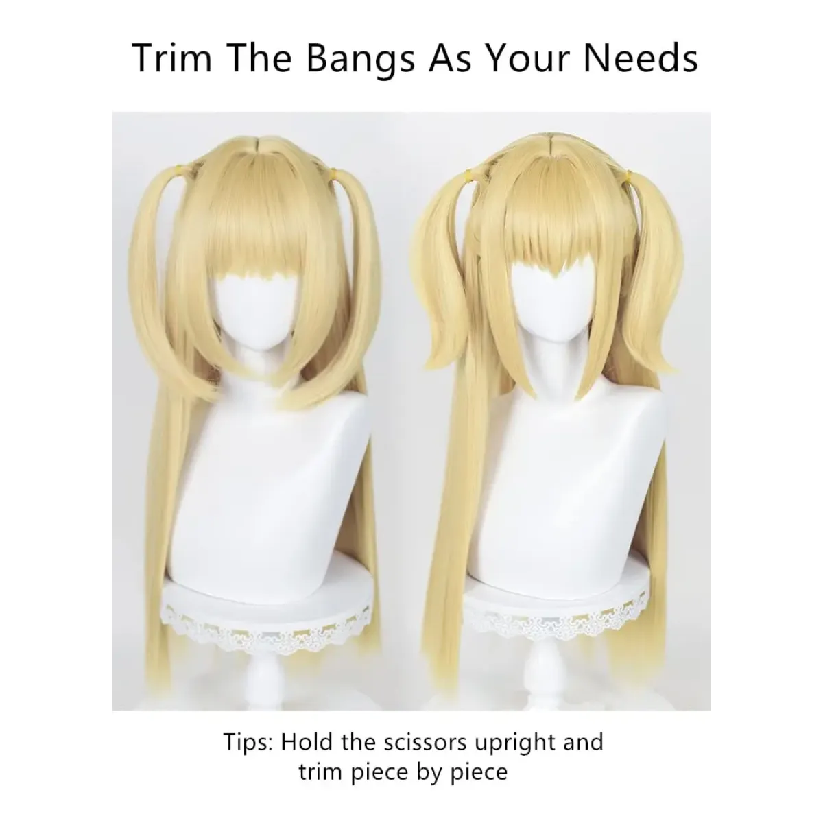 Misa Amane Cosplay Wig – Death Note Blonde Twin Tails with Wig Cap Set