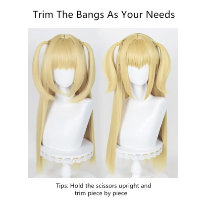 Misa Amane Cosplay Wig – Death Note Blonde Twin Tails with Wig Cap Set