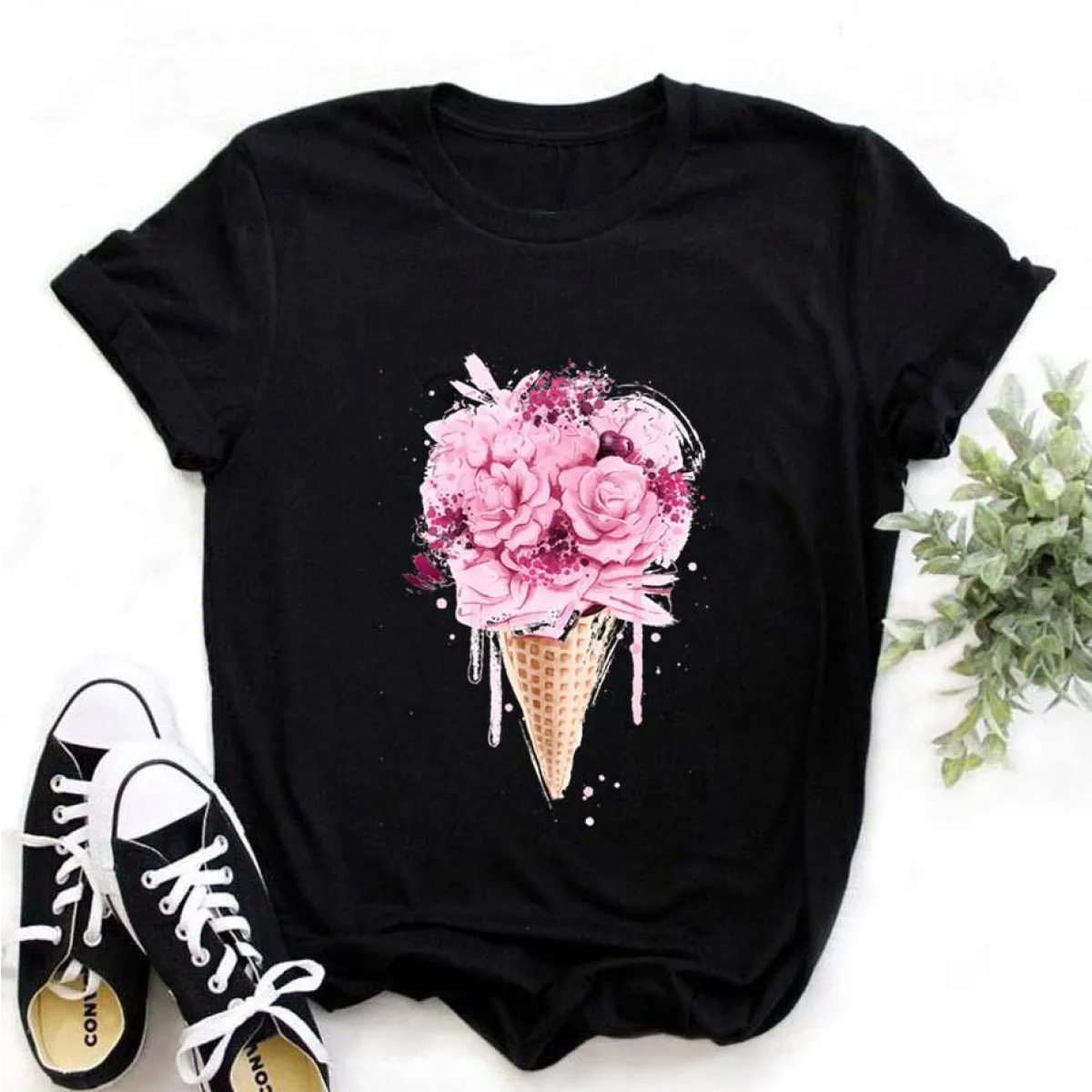 Kawaii Graphic Design T-Shirts