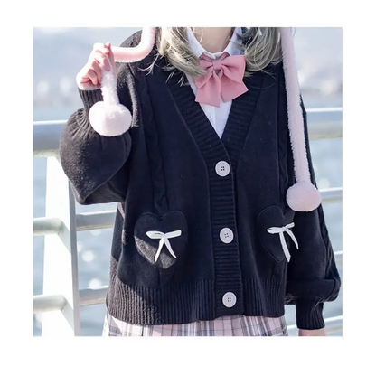 Kawaii Knitted Cardigan – Women&