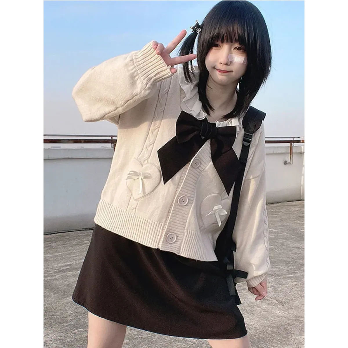 Kawaii Knitted Cardigan – Women&