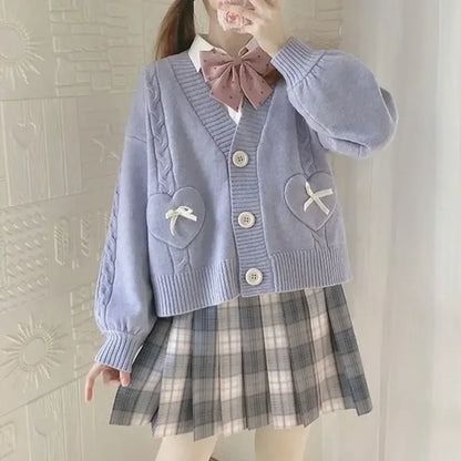 Kawaii Knitted Cardigan – Women&