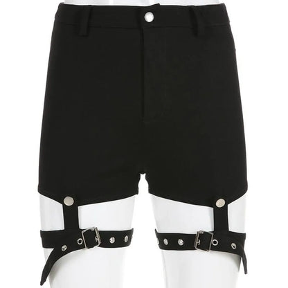 Hollow Out Punk Shorts