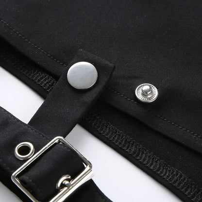 Hollow Out Punk Shorts