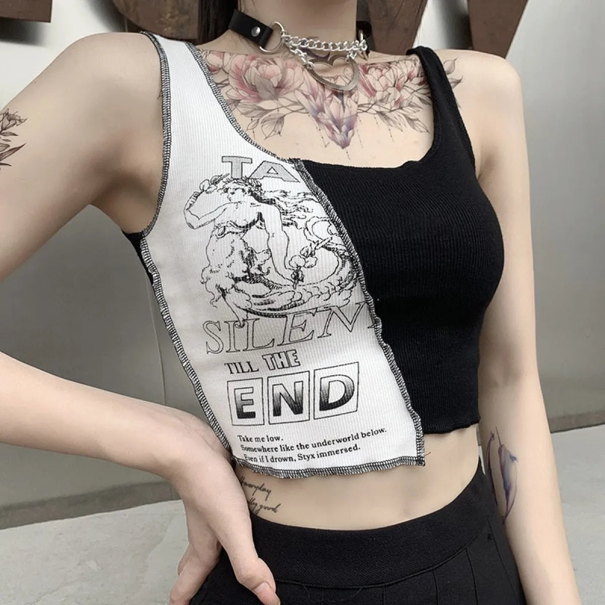 Silent Till The End Crop Top
