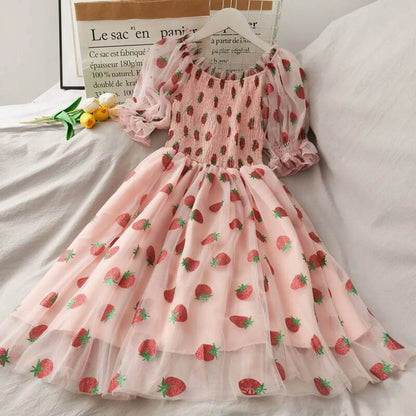 Kawaii Strawberry Dress