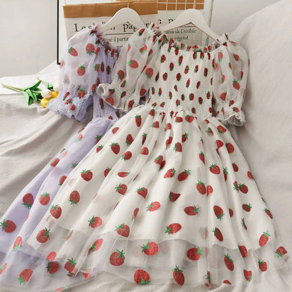 Kawaii Strawberry Dress