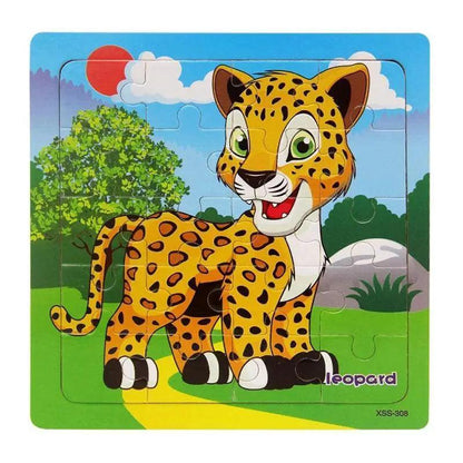 Kids Puzzle Toy Animals and Vehicle Wooden Puzzles Jigsaw Baby Educational Learning Toys for Children Gift