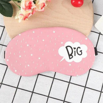 Kids Sleeping Aid Colorful Blindfold Comfortable Sleeping Mask Creative Funny Eye Patch Travel Sleep Mask Cute Cartoon Design Eye Cover