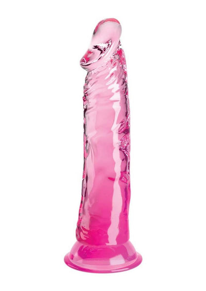 King Cock Clear 8 Inch Dildo with Suction Base Realistic And Strap-On