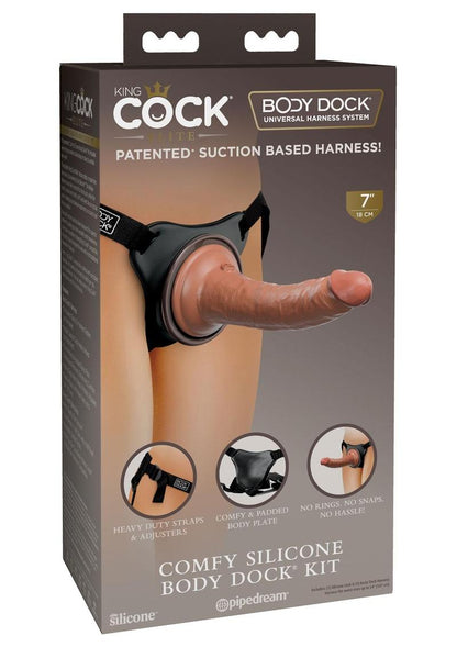 King Cock Comfy Silicone Body Dock Strap-On Kit Dildo