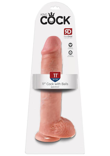 King Cock Realistic Dildo With Balls