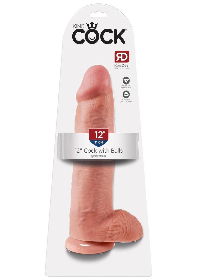 King Cock Realistic Dildo With Balls
