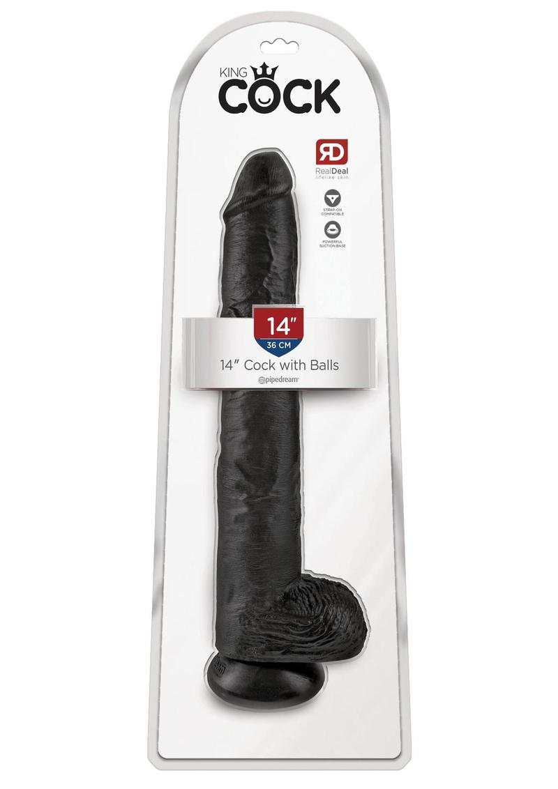King Cock Realistic Dildo With Balls