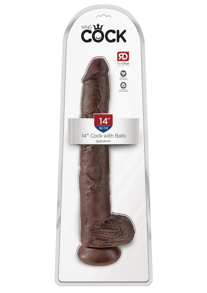 King Cock Realistic Dildo With Balls