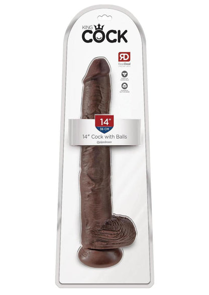 King Cock Realistic Dildo With Balls