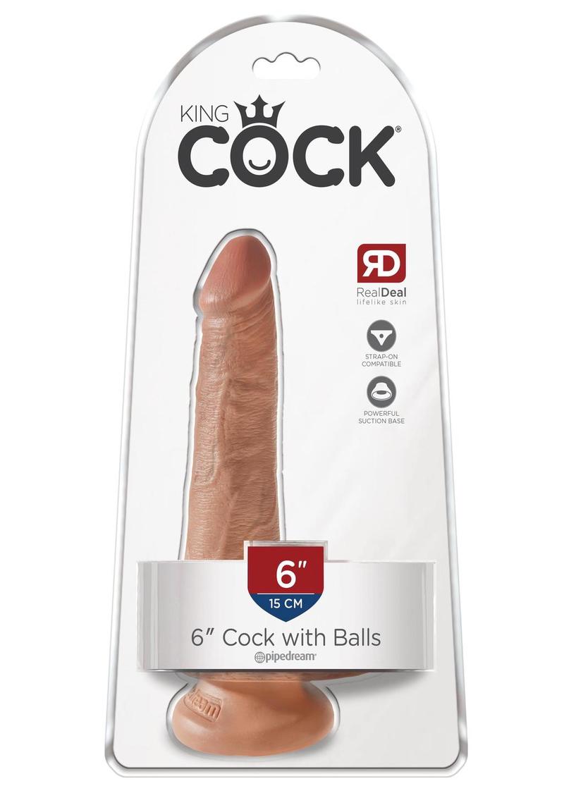 King Cock Realistic Dildo With Balls