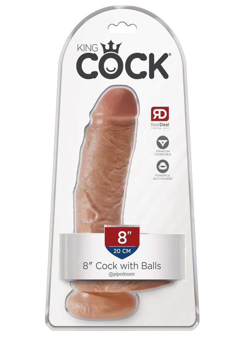 King Cock Realistic Dildo With Balls