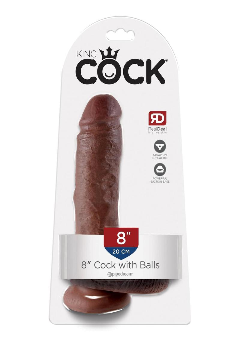 King Cock Realistic Dildo With Balls