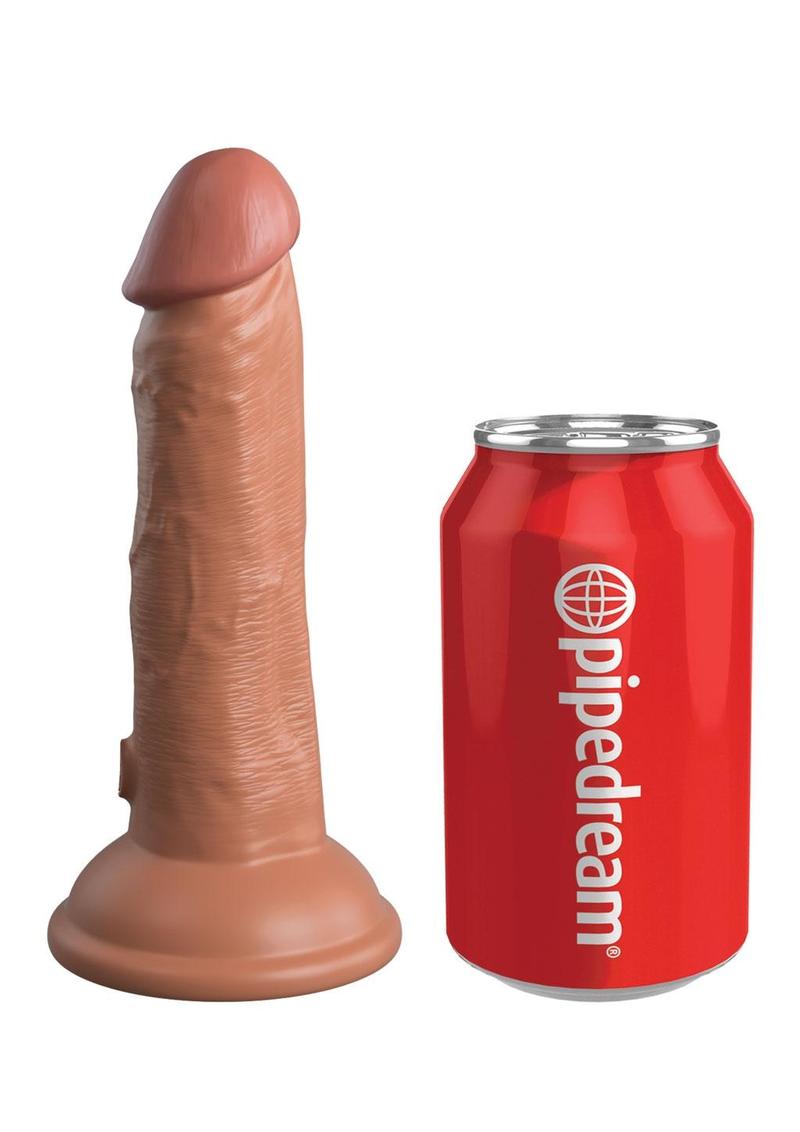 King Cock Elite 6 Inch Vibrating Dual Density Silicone Dildo