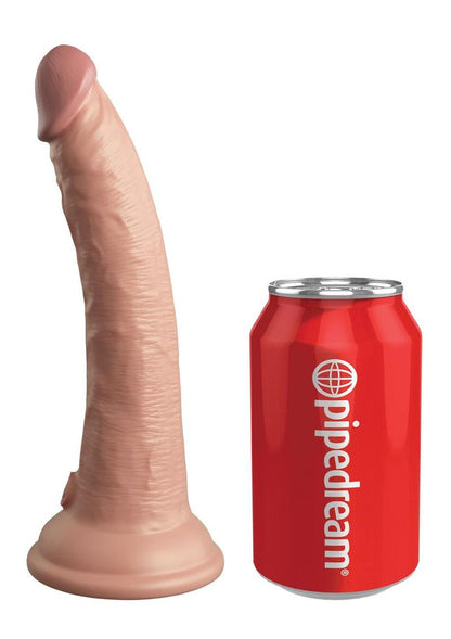King Cock Elite Dual Density Rechargeable And Vibrating Silicone Dildo