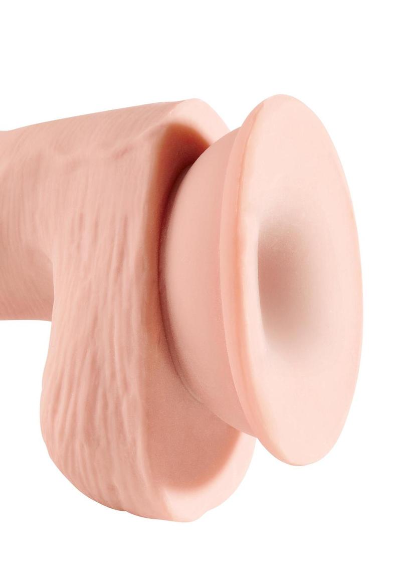 King Cock Plus Triple Density Dildo With Balls Realistic Pleasure