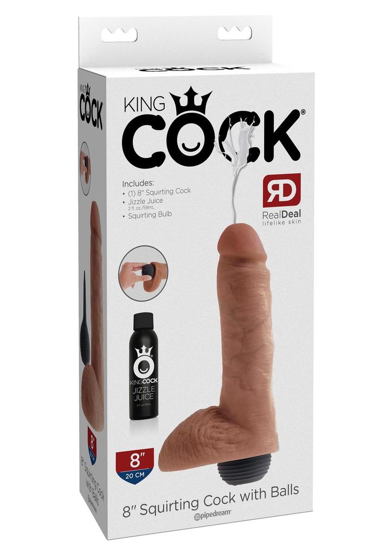 King Cock 8-Inch Squirting Dildo