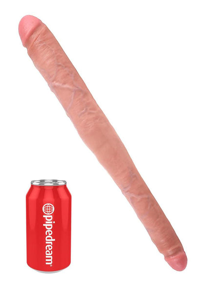 King Cock 16 Inch Tapered Double Dildo Flexible Realistic Design