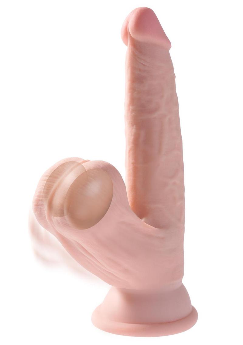 King Cock Plus Triple Density Realistic Dildo with Swinging Balls
