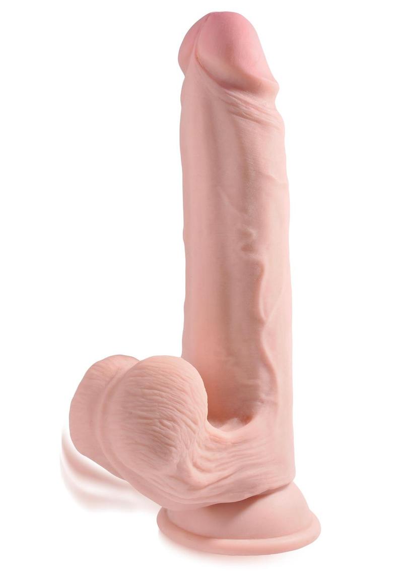 King Cock Plus Triple Density Realistic Dildo with Swinging Balls