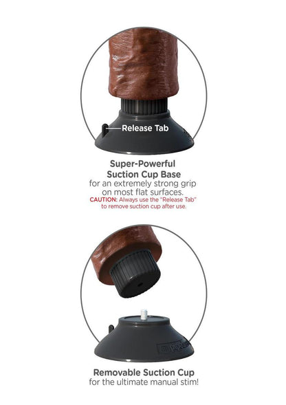King Cock Vibrating Dildo with Suction Base RealDeal Lifelike Skin