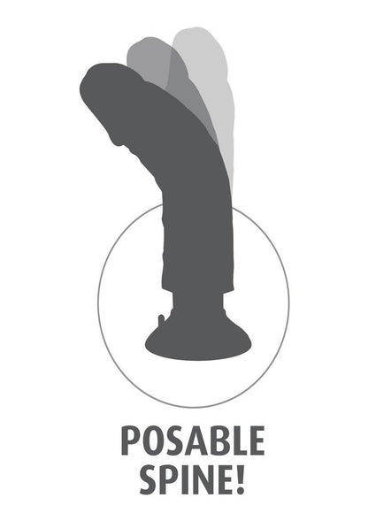 King Cock Vibrating Dildo with Suction Base RealDeal Lifelike Skin