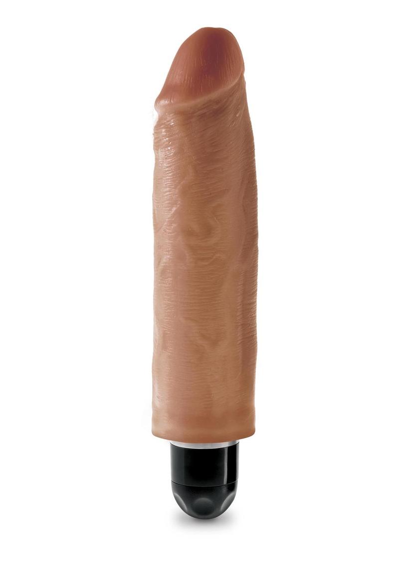 King Cock Vibrating Stiffy Dildo RealDeal Lifelike Skin Waterproof