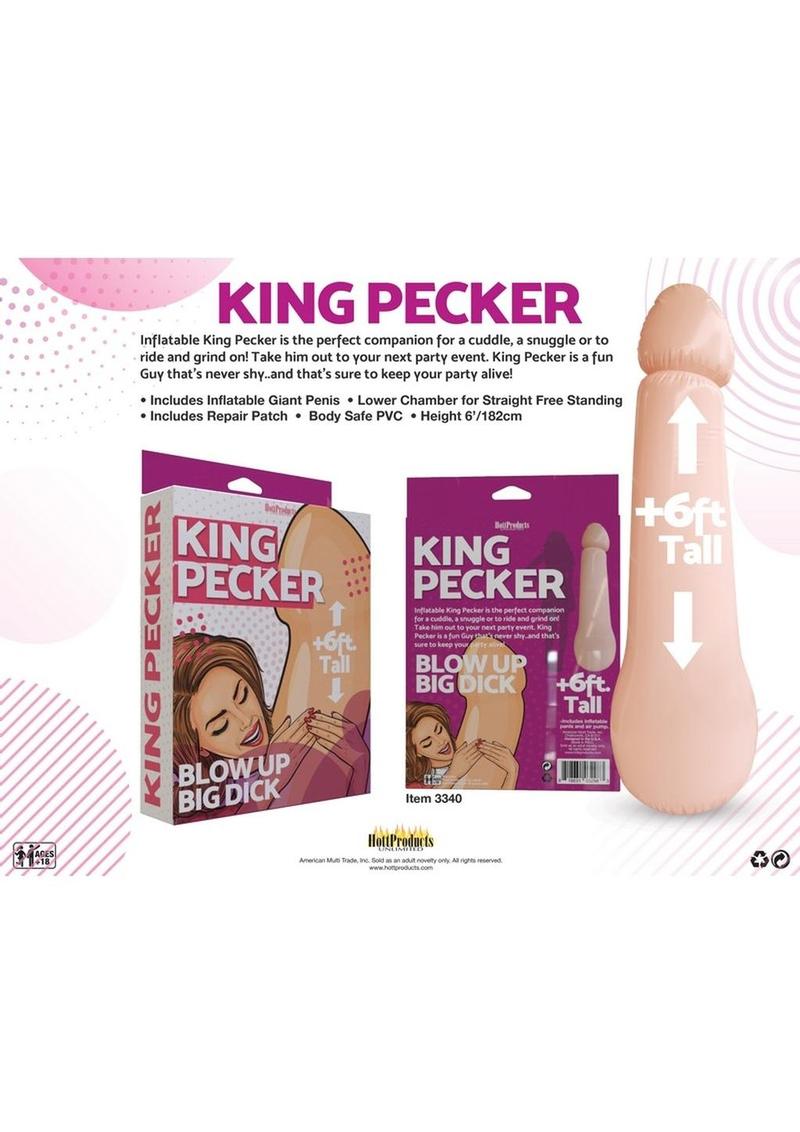 King Pecker Giant Inflatable 6ft Blow-Up Penis Party Prop