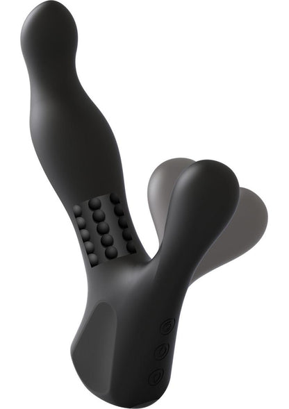 Kink Rim Prostate Massager With Rotating Ridges