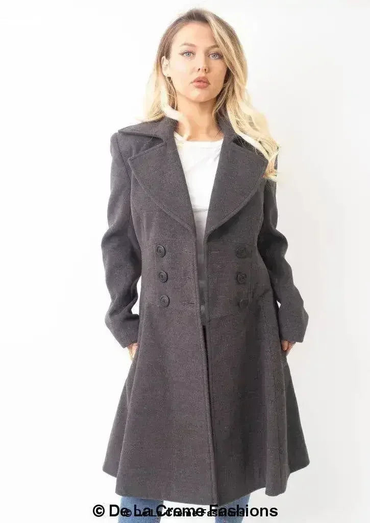 Kirsty Slim Fit A-Line Coat