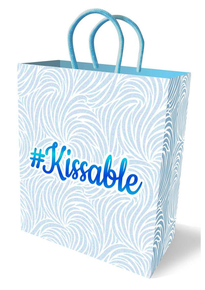 Kissable Gift Bag Blue Swirl Design with 