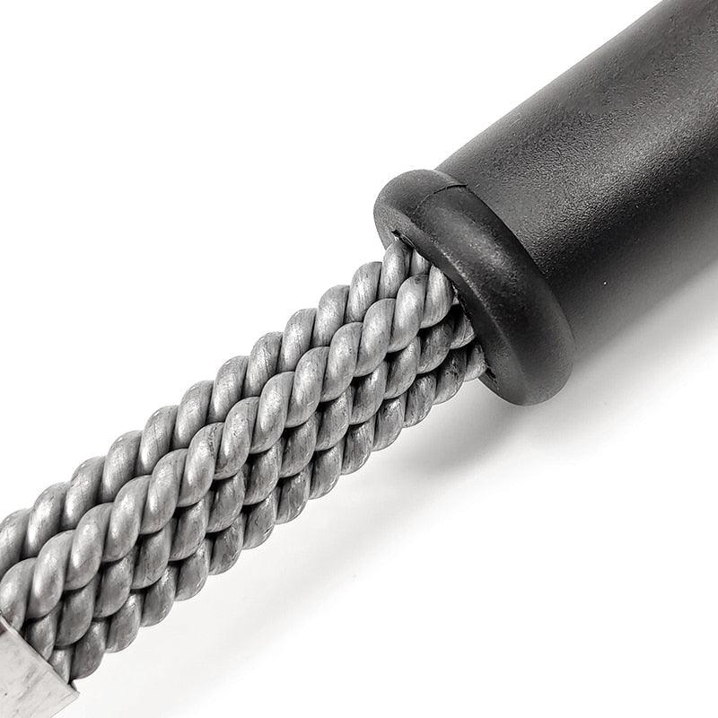 Kitchen Accessories BBQ Grill Brush and Scraper Barbecue Kit Cleaning Brush Stainless Steel Tools Wire Bristles Triangle BBQ Grill Cleaning Brush for Weber Gas Charcoal Porcelain Cast Iron &amp; All Grilling Grates Accessories