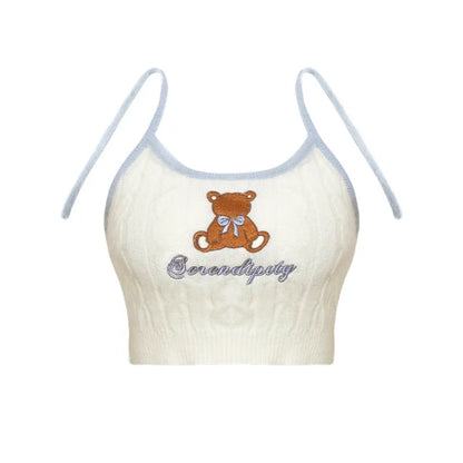 Harajuku Knit Crop Top Set