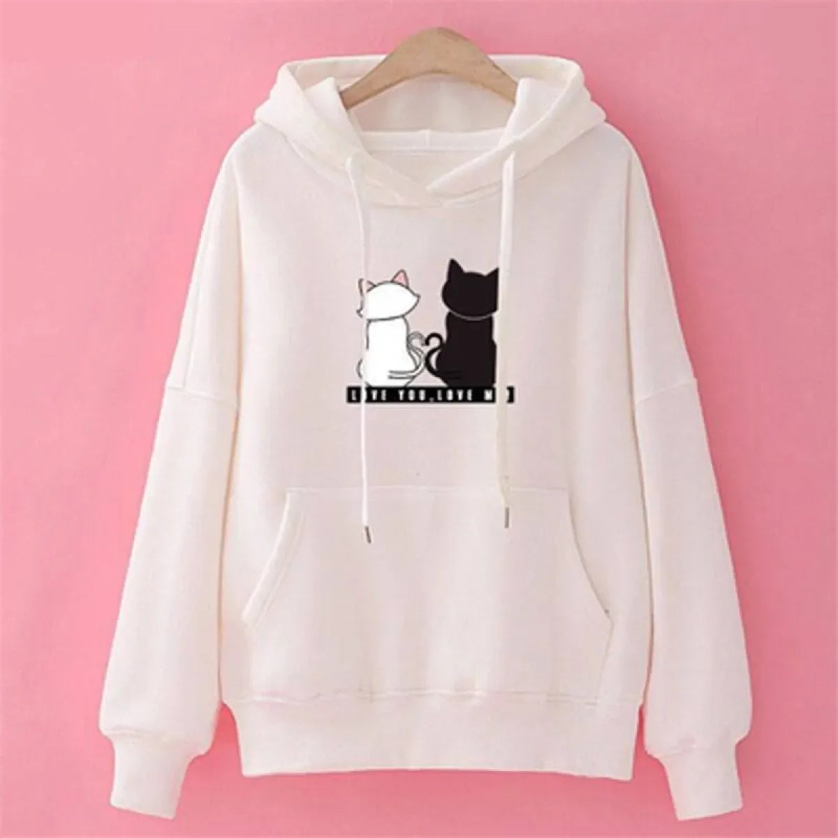 Love You. Love Me! Cat Hoodie