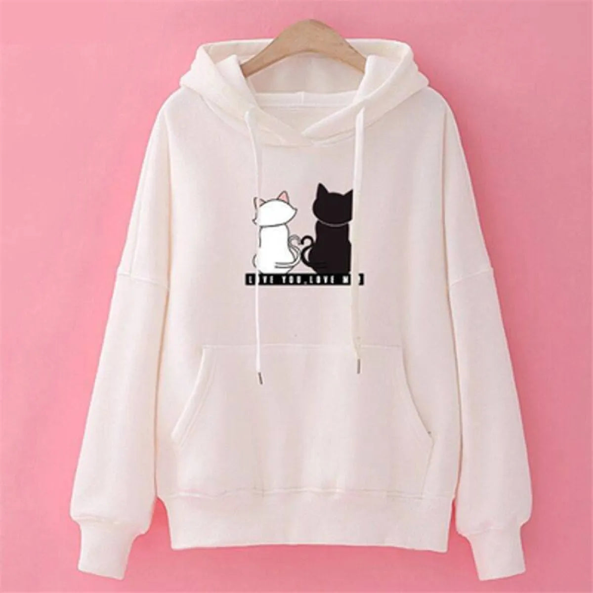 Love You. Love Me! Cat Hoodie