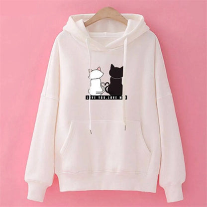 Love You. Love Me! Cat Hoodie