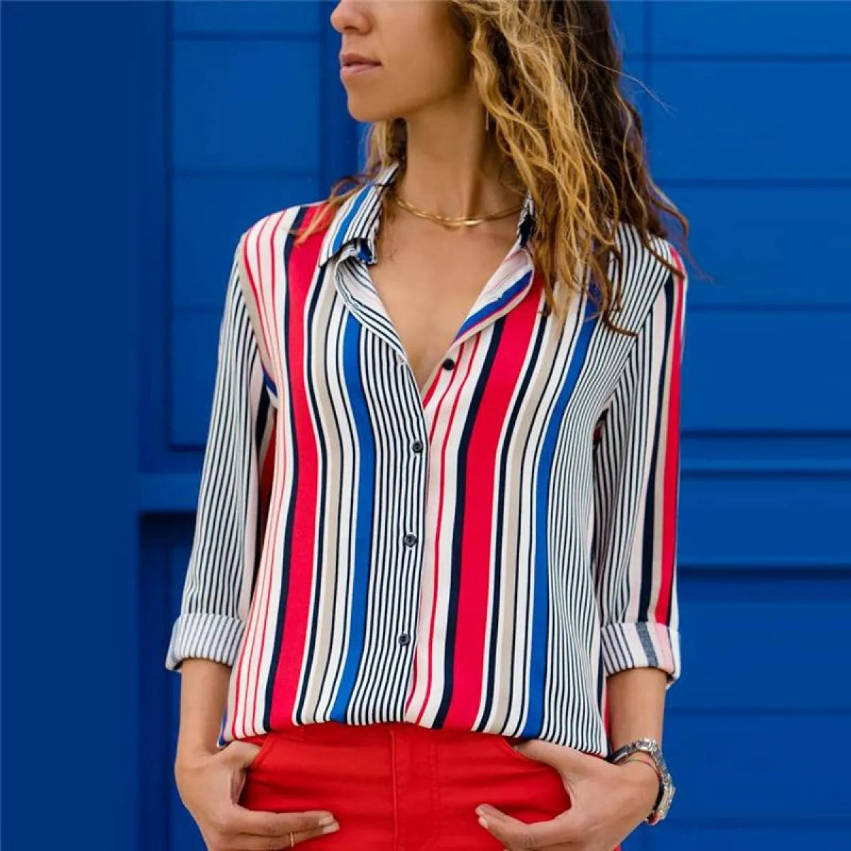 Korean Office Chiffon Blouse