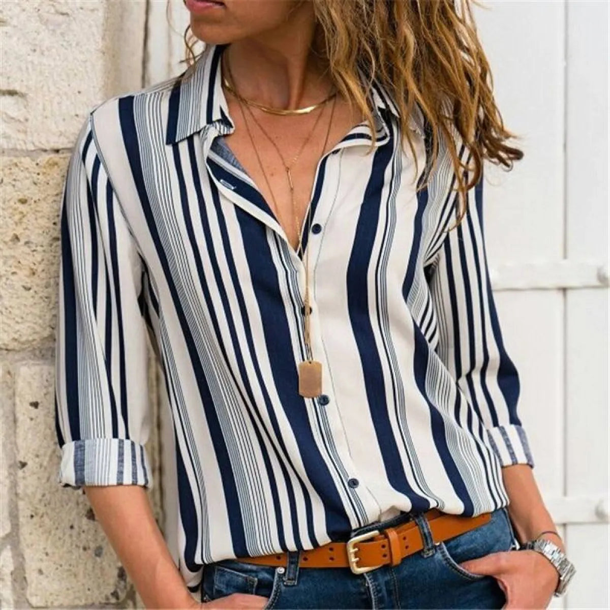 Korean Office Chiffon Blouse