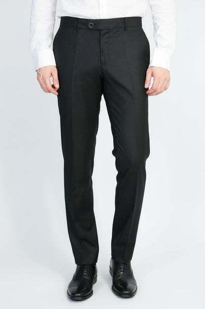 Black Slim Fit Classic Cut Dress Trousers – Wessi
