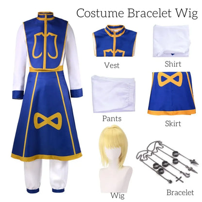 Kurapika Cosplay Costume – Hunter x Hunter Outfit with Wig &amp; Chains