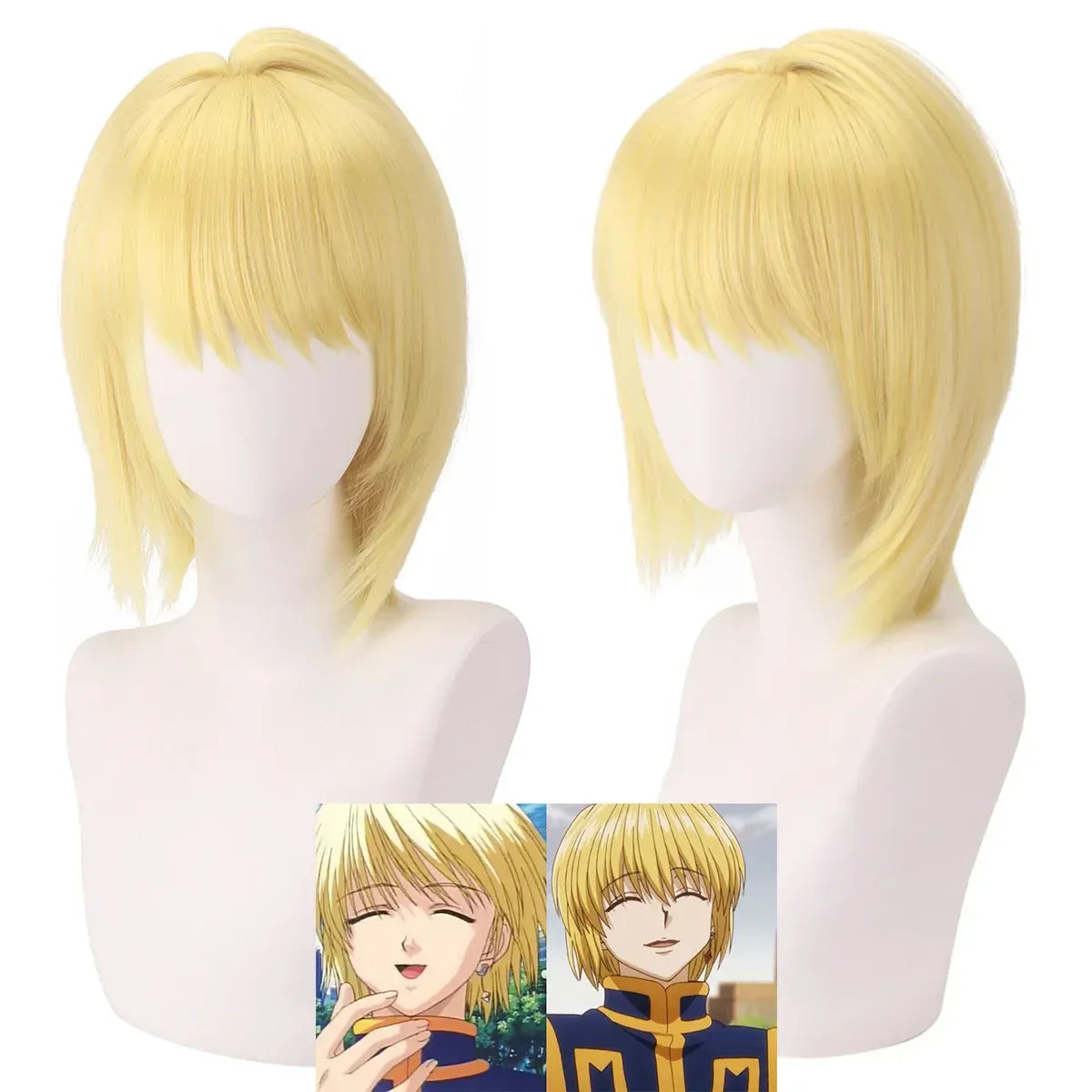 Kurapika Cosplay Costume – Hunter x Hunter Outfit with Wig &amp; Chains