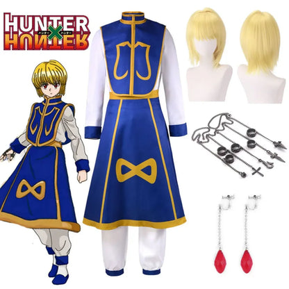 Kurapika Cosplay Costume – Hunter x Hunter Outfit with Wig &amp; Chains